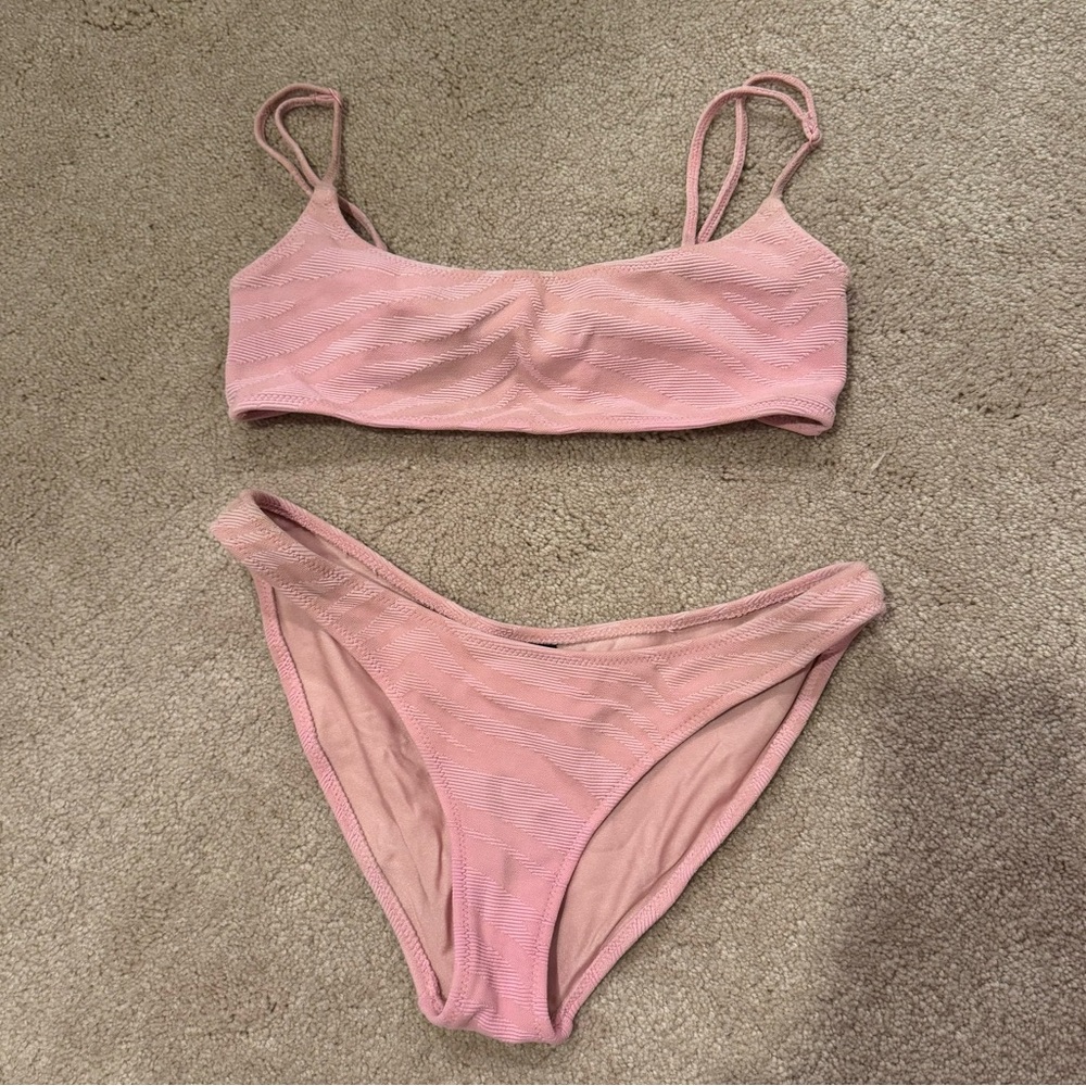 Triangl mica pink zebra